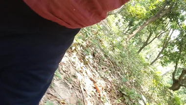 A Asian Boy in Forest Handjob Foking