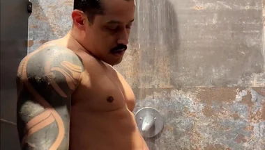 Gym Shower Cumshot