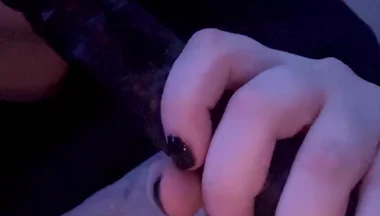 Sucking My Dildo Getting It Nice and Wet