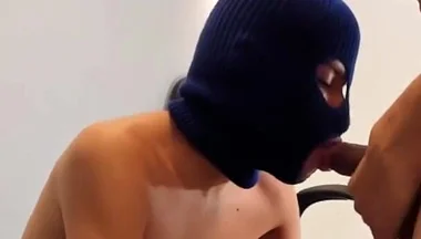 Submissive Twink Gets Throat Fucked by Male Neighbor at Home
