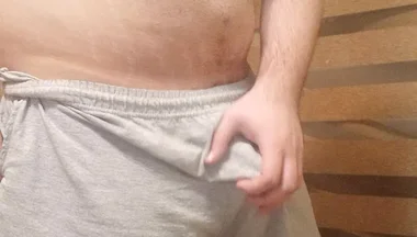 Beefy Stud Goes Commando and Shows off