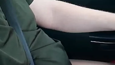 Nylon Fetish in the Dirt Road Search in the Car