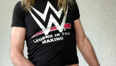Longhairdude Wanks and Cums in Skinny Jeans, Tight T-shirt, Red Baseball Cap, Adidas Trainers