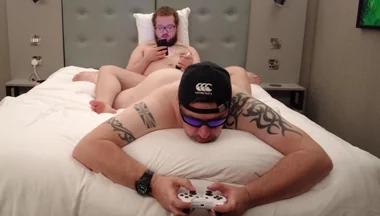 Playing Games While He Cums on Me