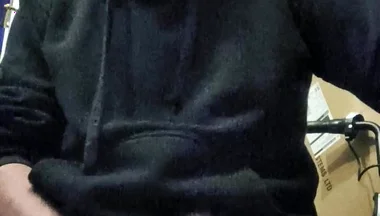 Wanking My Big Hard Dick and Smoking While Edging