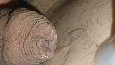 Intense Shot of Cum Coming Out of the Navel