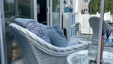Hunk Stepdaddy Bear Naked Sunbathing in the Veranda 3