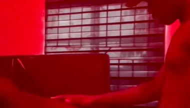 College Twink Friends Fuck After College Under Red Lights