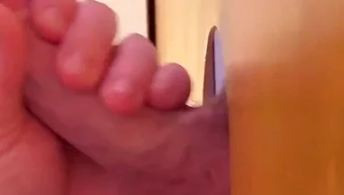 Hot Italian Cock at the Gloryhole - Sucked Dry with My Special Tongue Technique!