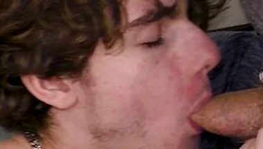 Straight Twink Sucks Older Creeps Cock Dry & Swallows His Load Pov
