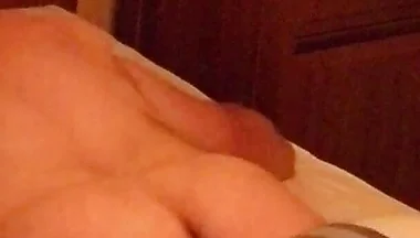 Naked Bed Hump Masturbation with Lots of Cum
