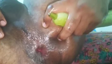 Sissy Gay Bitch Ass Fuck with Cucumber