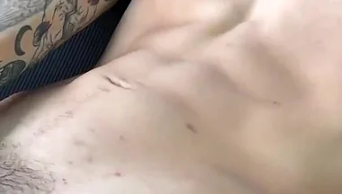 Monster Cock Show off Uncut Cum Shower Solo Jerk off