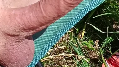 Hot Summer Day. It's Good to Be Naked and Jerk Your Dick