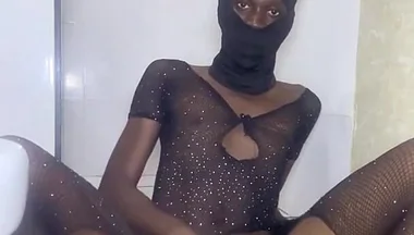 Sexy Femboy in Lingerie Playing with His Hole