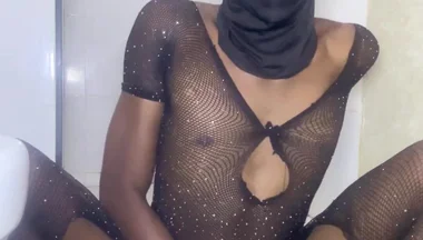 Sexy Femboy in Lingerie Playing with His Hole