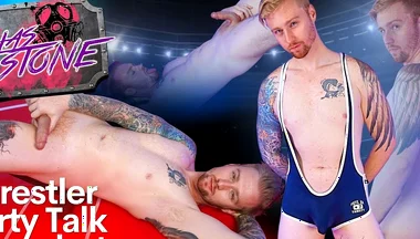 Wrestler Dirty Talk Cumshot
