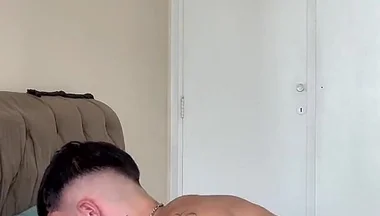 Tatted Papi Fucked by Muscle Bareback Sexy Hung Big Dick Latino