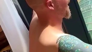 Breeding stepdaddy Against the Window