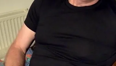 Jerking--off Before Bed at the Table. Nice Ogasm