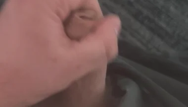 Fat Hairy Bear Jerks off in the Office and Cums on the Floor