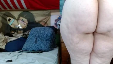 Little Locked Uncut Dick on a BBW Body