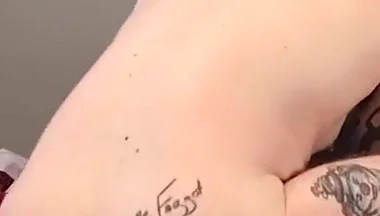 Muscle Bear Cums While Getting Fucked by Tattooed Stud