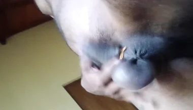 Uncut Cock an Balls Pressure Ring Swing