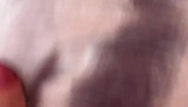 Masturbation with a Dick on a Pillow and Freehands Cum