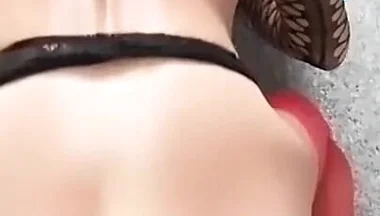 Ladysilva Doing an Anal Masturbation with Her Dildo