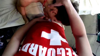 Bareback Lifeguard Twinks