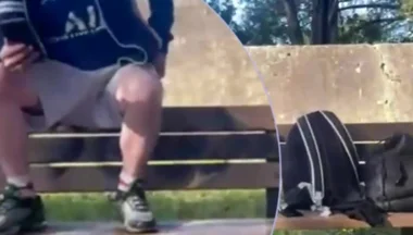 Amateur Boy Lost a Bet and Had to Expose and Touch His Cock in a Park