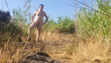 Naked Boy in Outdoor