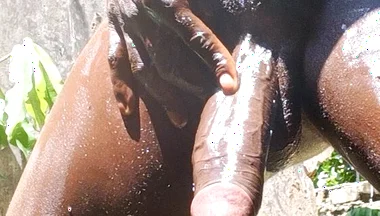 Teenfidelity Sexy Black Man Masturbating with High Intensity to Cum