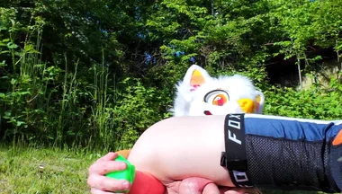 Twink Uses Carrot in His Ass