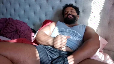 BBC Stepdaddy Cums with a Mini Vibrator in His Ass