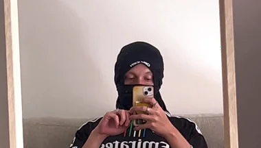 Horny Soccer Bro Shows His Big Cock and Feet with Pre Cum Leaking