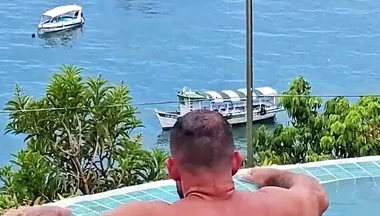 Swim Trunks Full of Dick