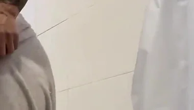 Playing with Nipple Suckers Wearing a Wrestling Singlet for the Gym Ortizjona / Jona Ortiz