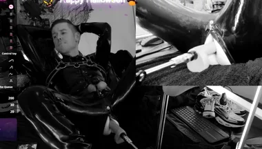 Rubber Halloween Black N White