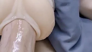 Multiple Positions Sliding My Wet Big Dick in Fleshlight Want Me to Fuck You Like This