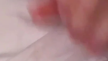 POV He’s Jerking off for You on a Video Call and Cumming Hard with Moans