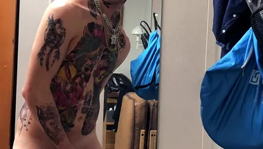 Tatted Twink Masturbation Solo