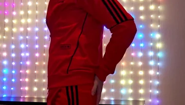 Red Adidas Tracksuit