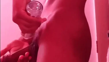Risky BBC in Neighbor’s Bathroom - Covered in Lube & Spit Intense Stroking