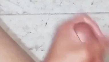 A Passionate POV Handjob with a Pleasurable Vibe in the Bathroom