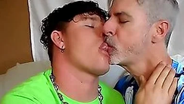Richard Lennox And Leo Blue Share An Intense Stepdaddy Boy Makeout Session