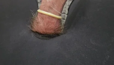 Small Femboy Crossdresser Cums Inside His Condom After Jerking off