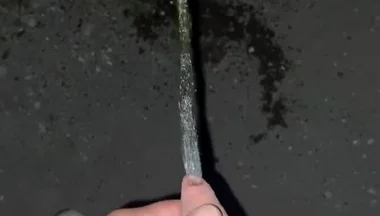 Teen Boy Pissing Outdoor