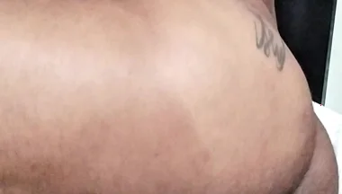 Black Bear Doing a Strip Tease, Touching Himself
